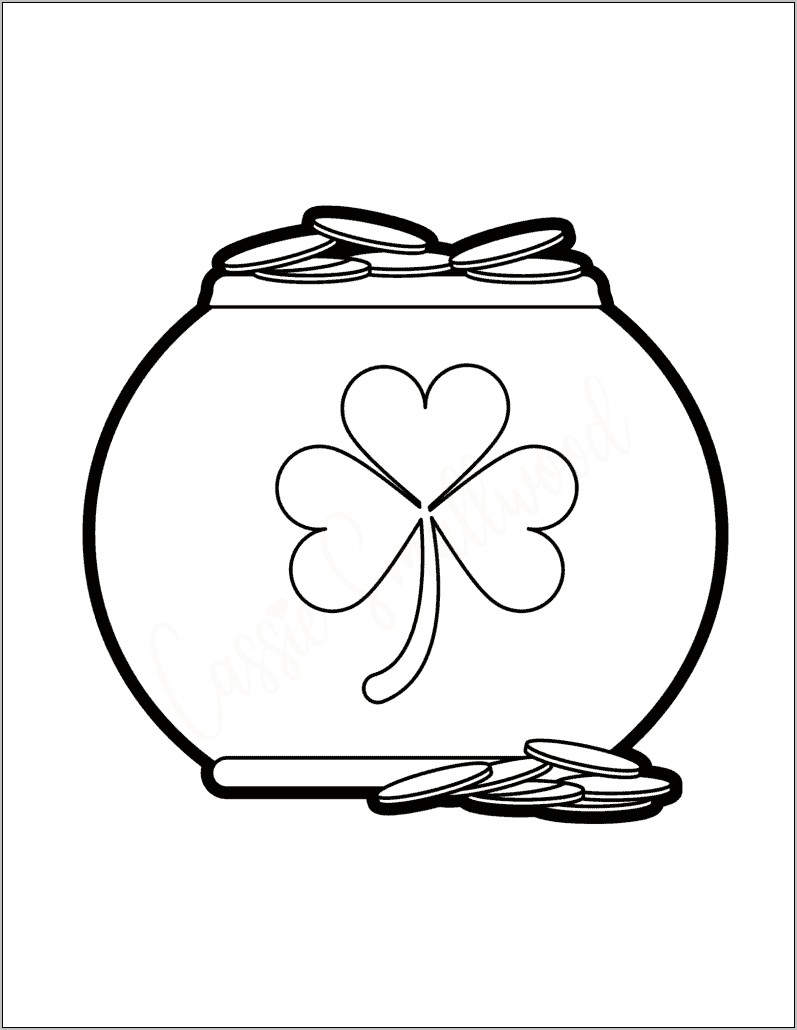 Small Pot Of Gold Template Free Printable