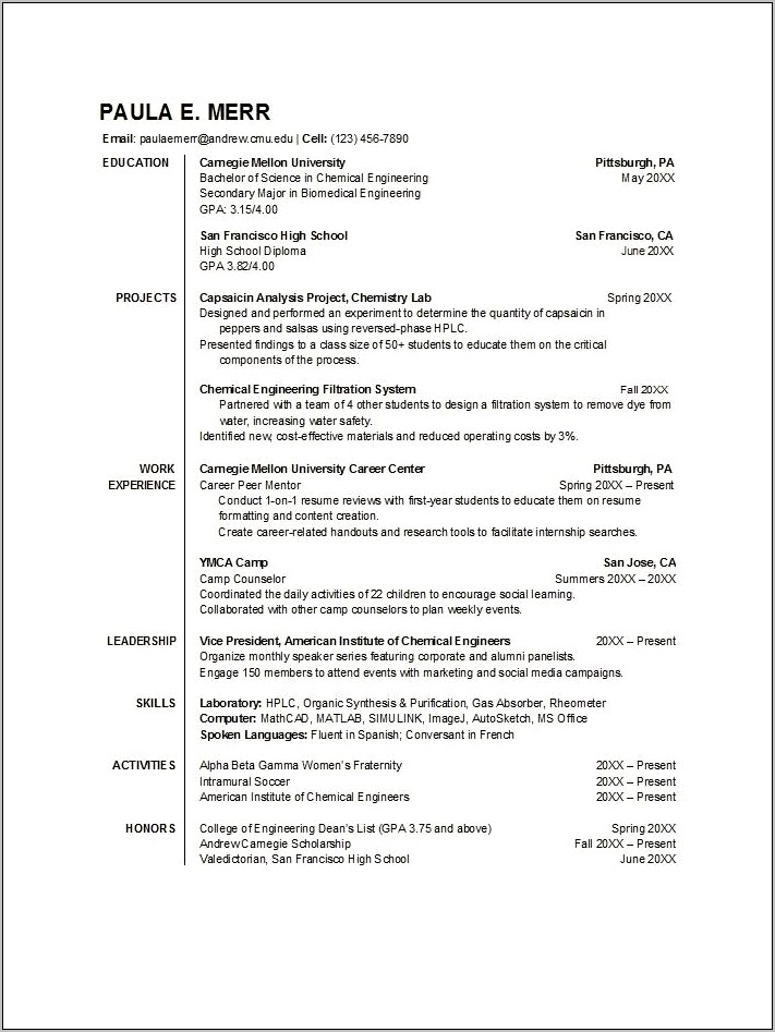 Soccer Resume Templates Free Download