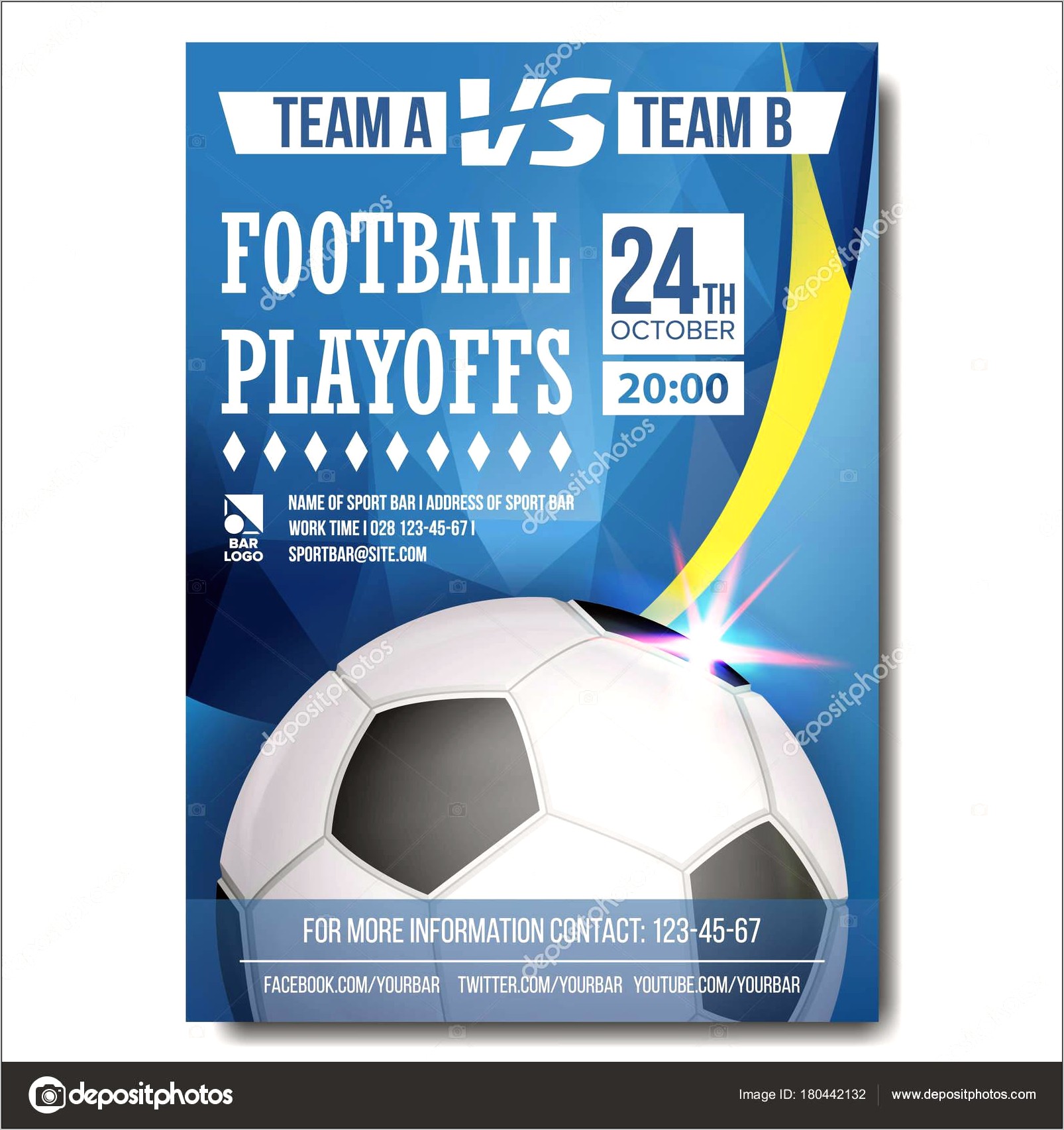 Soccer Tournament Flyer Event Template Free Download