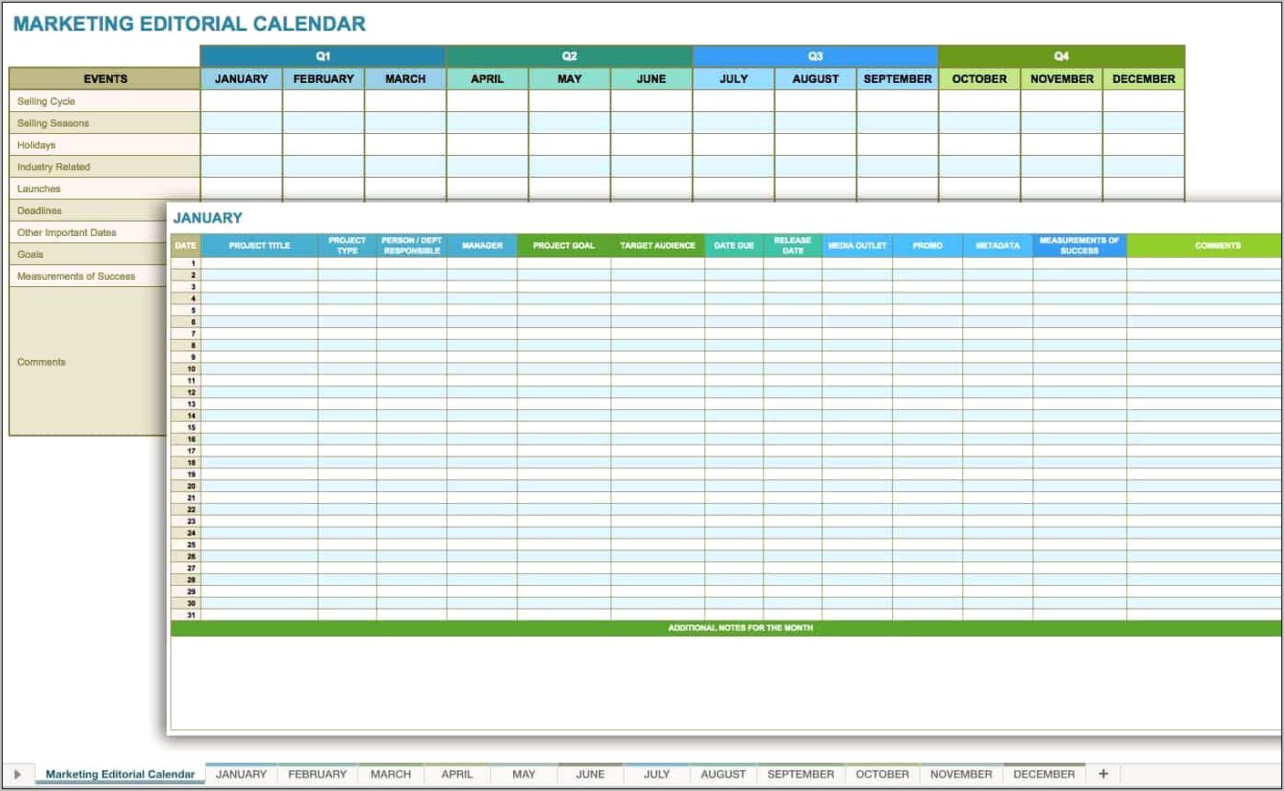 Social Media Report Template Download Excel