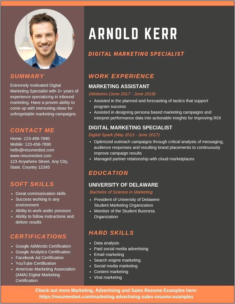 Social Media Specialist Resume Examples