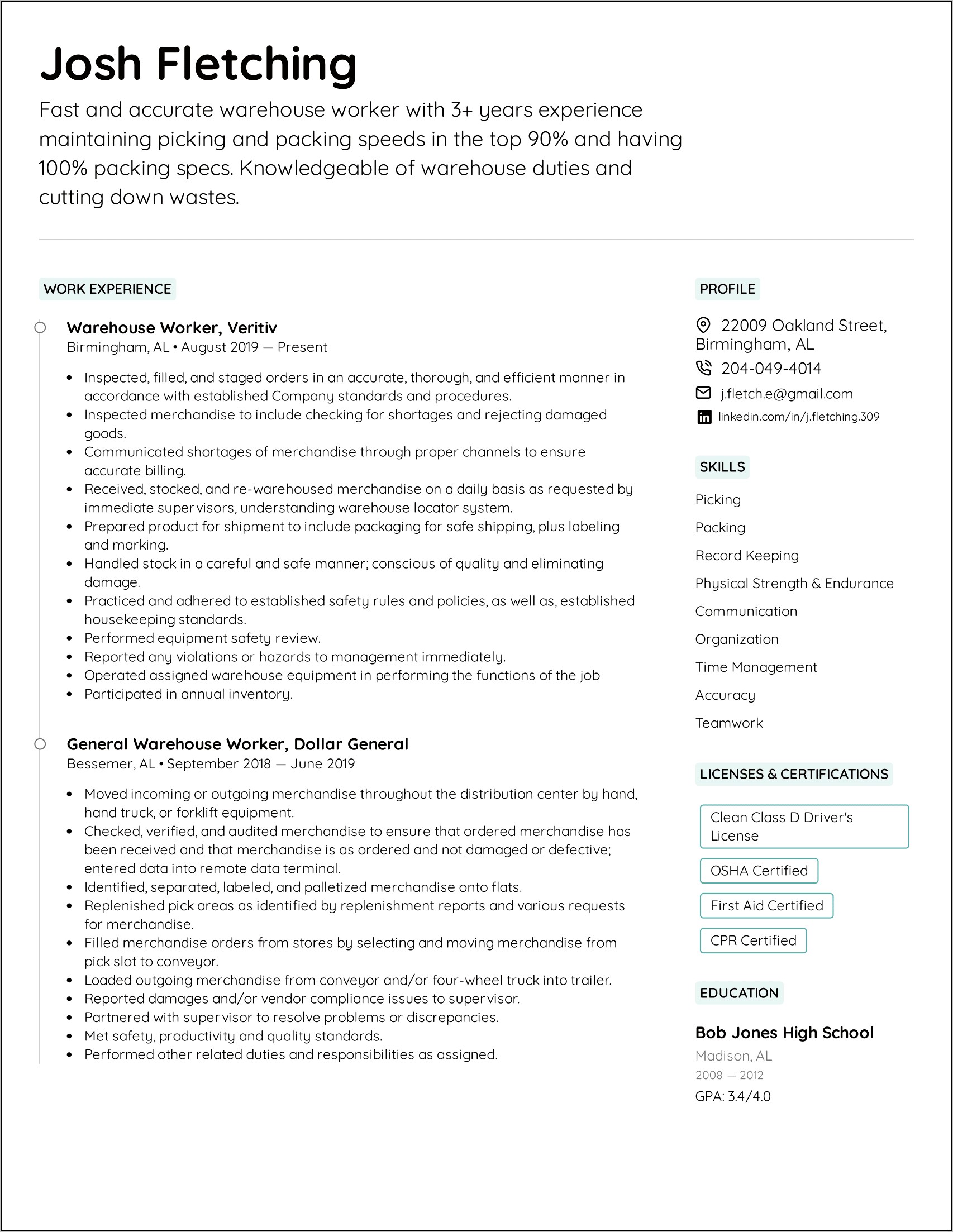 Social Worker Resume Summary Examples