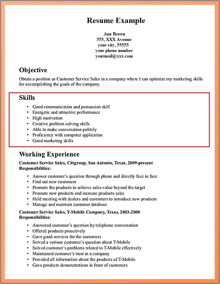 Soft Skills Section On Resume