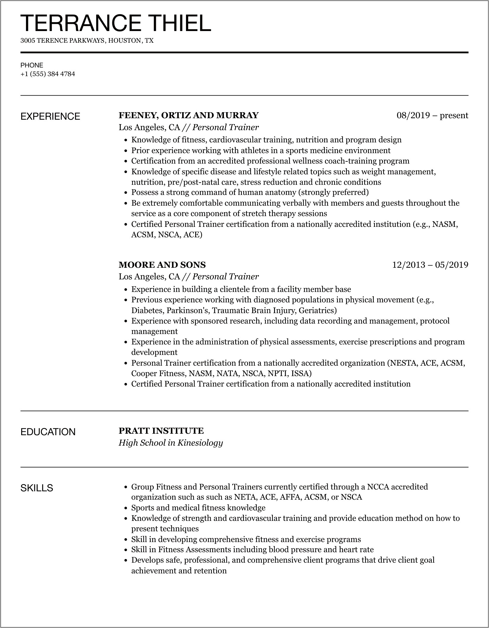 Soft Skills Trainer Resume Pdf