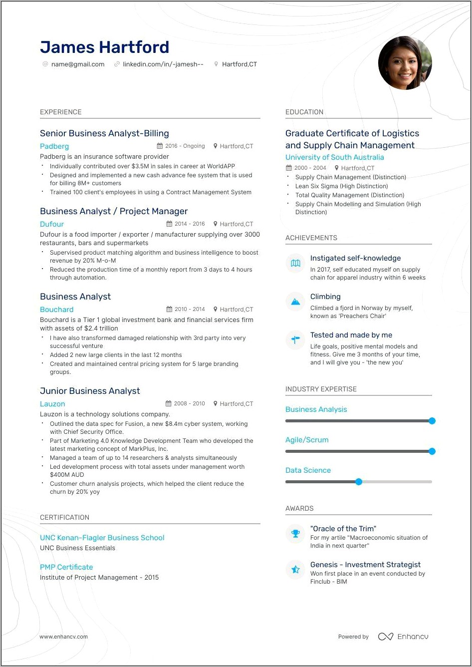 Software Business Analyst Resume Examples