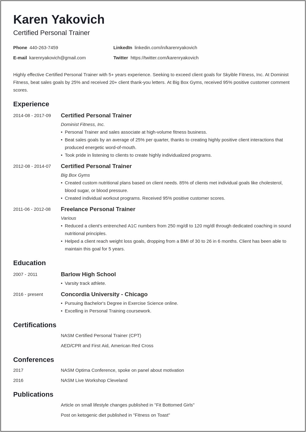 Software Trainer Resume Summary Examples