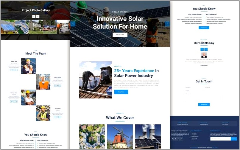 Solarize Multipurpose Small Business Html Template Free Download