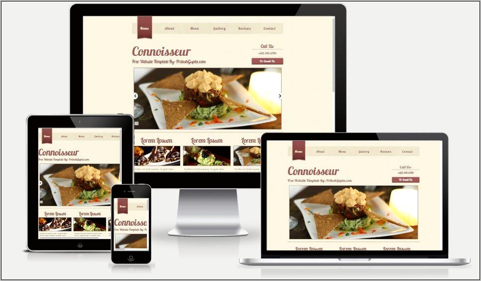 South Indian Restaurants Bootstrap Templates Free Download