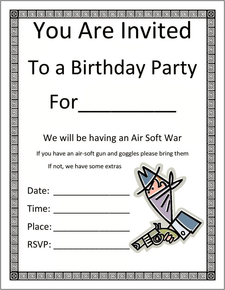 Special 13 Yr Birthday Invitation Templates Free