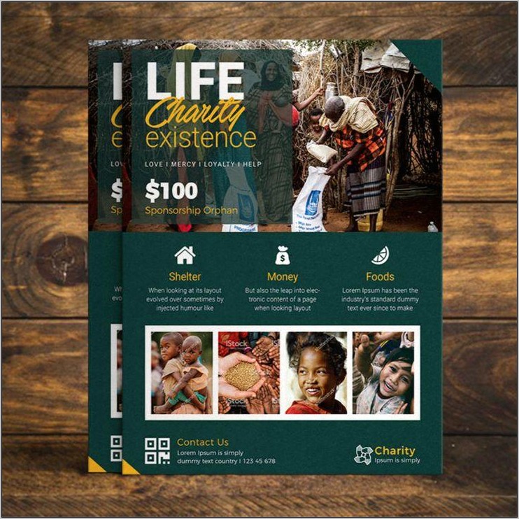 Sponsor An Orphan Free Psd Template Flyer