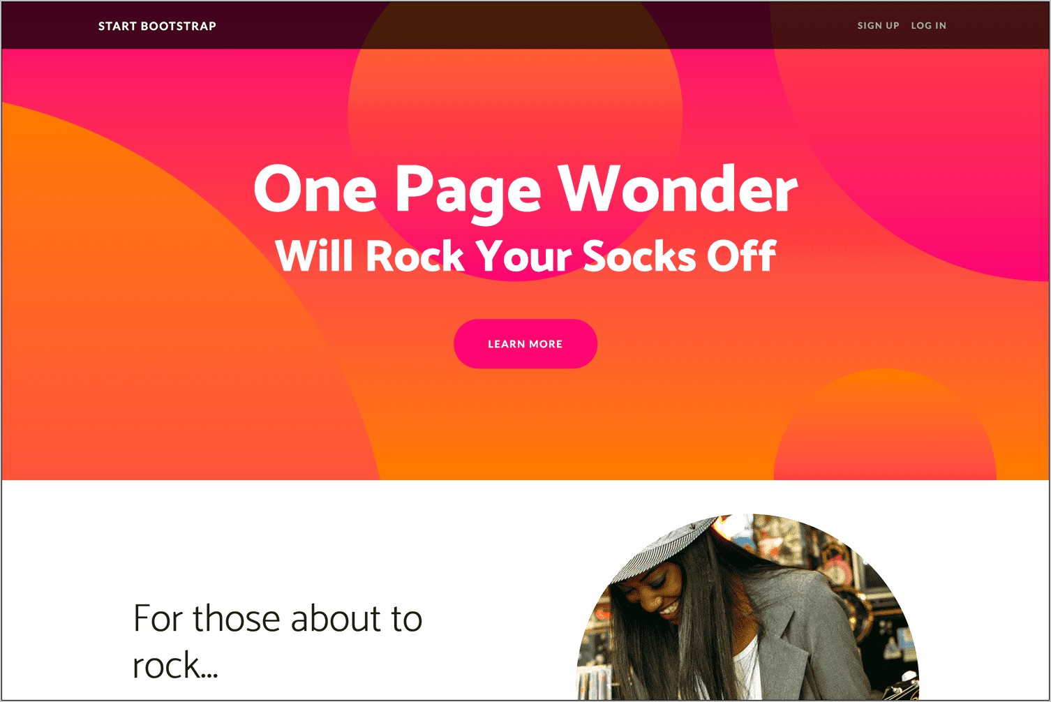 Squadfree Free Bootstrap 3 One Page Template