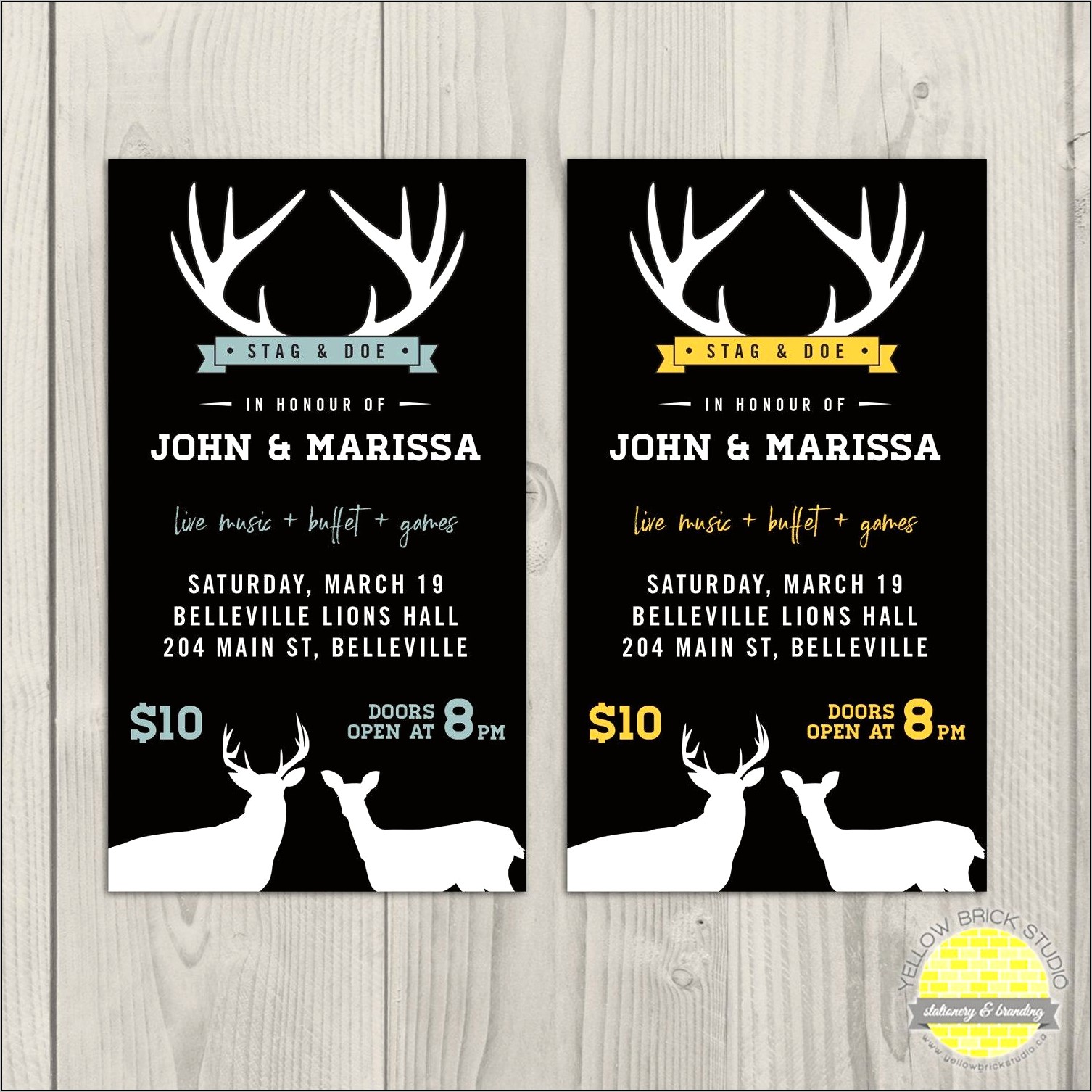 Stag And Doe Tickets Template Free Canada