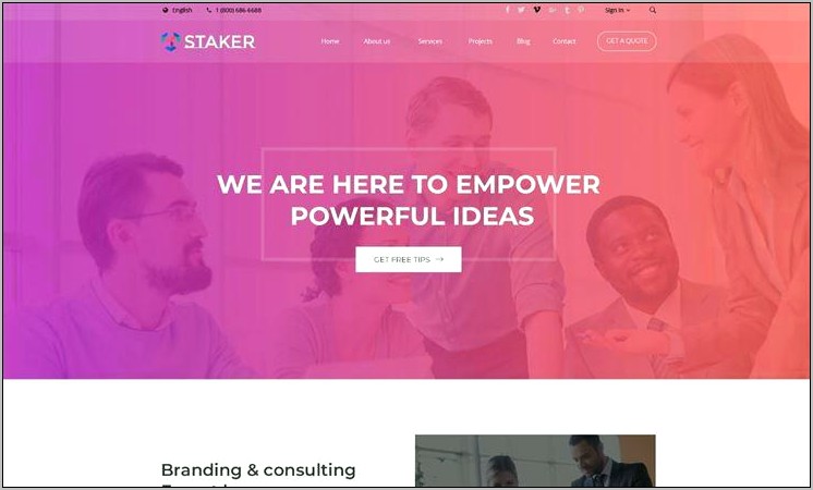 Staker Multi Purpose Html5 Template Free Download