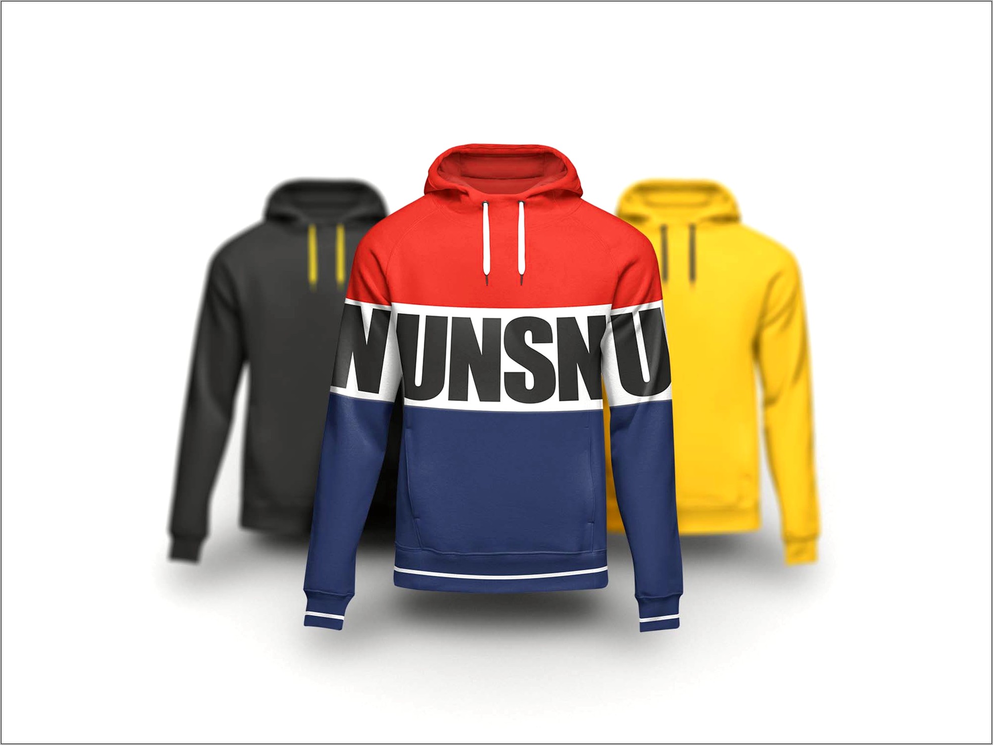 Standard Zip Up Hoodie Mockup Templates Free Download