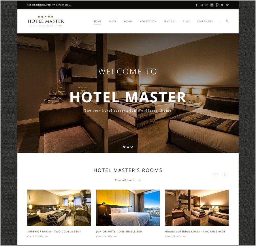 Star Hotel Responsive Hotel Booking Template Free Download