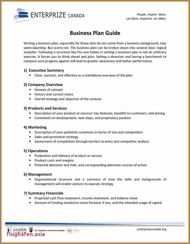 Start Up Business Plan Template Free Event Planning