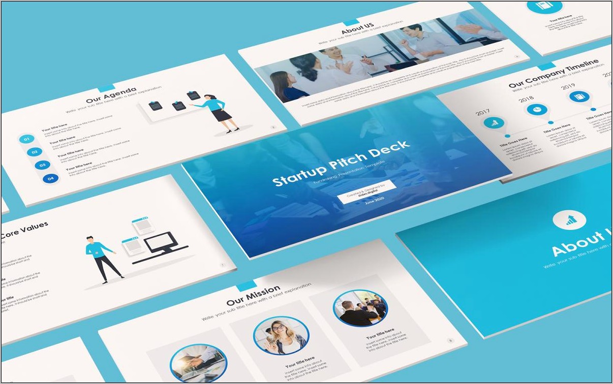 Startup Company Pitch Deck Powerpoint Template Free