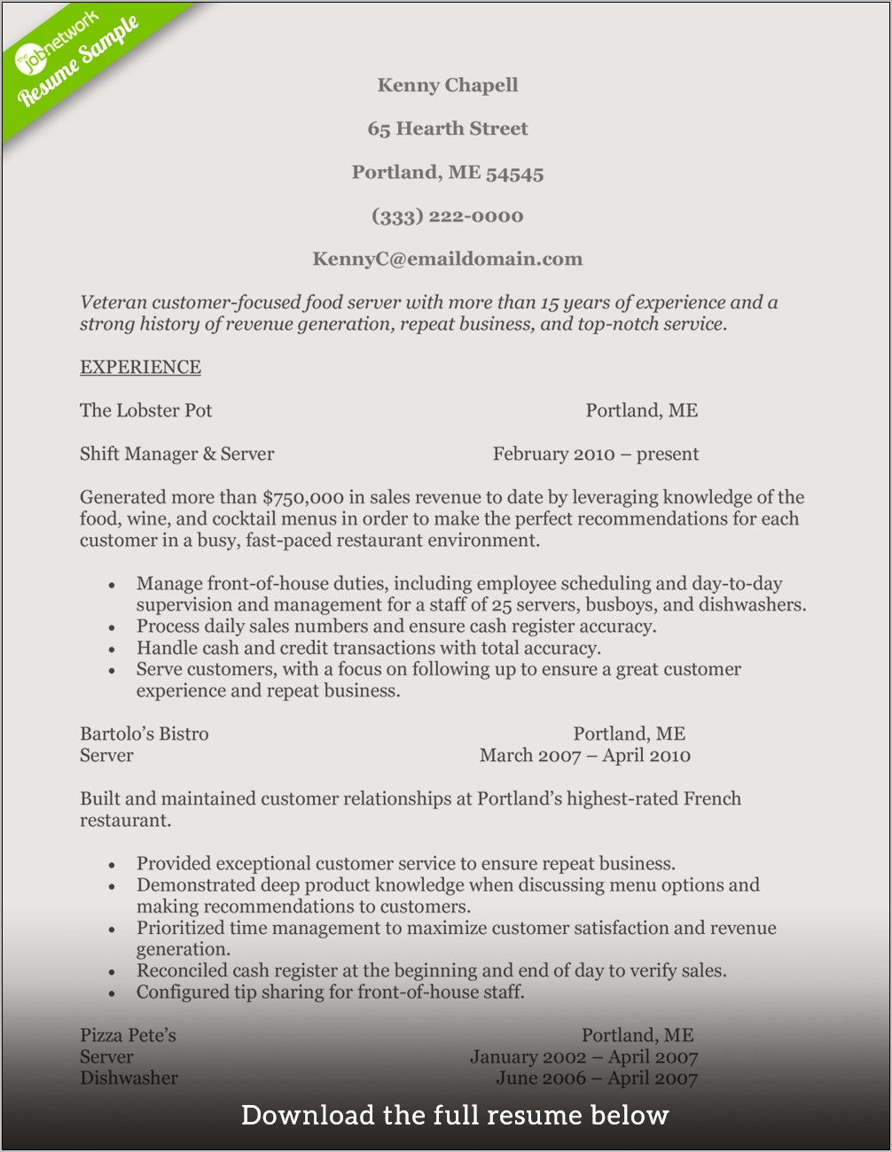 Statement Of Purpose Resume Examples