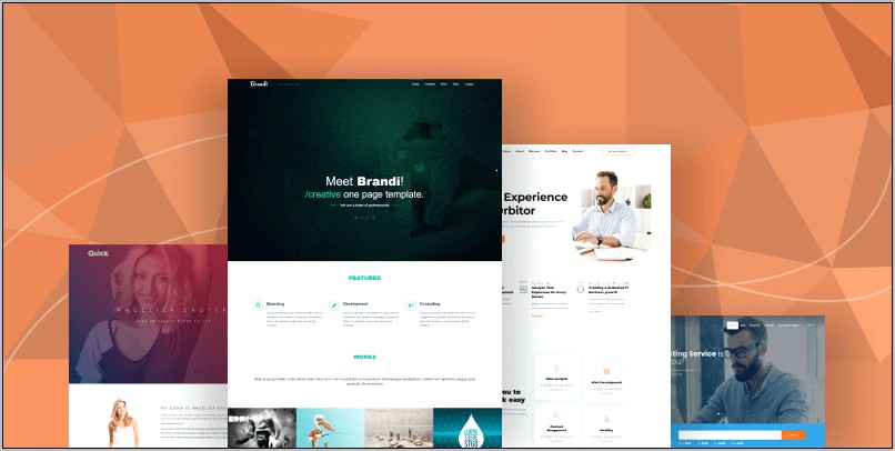 Storm Creative One Page Html5 Template Free Download