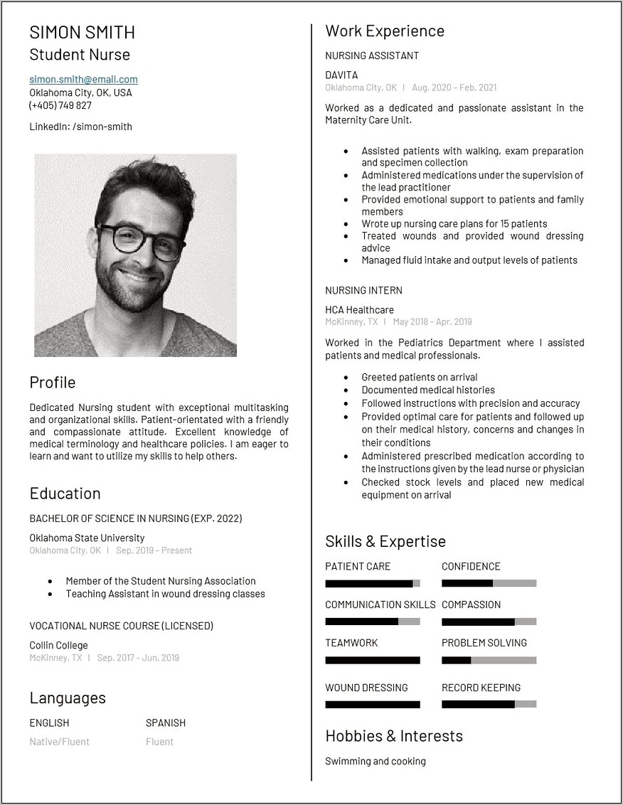 Student Nurse Practitioner Resume Examples