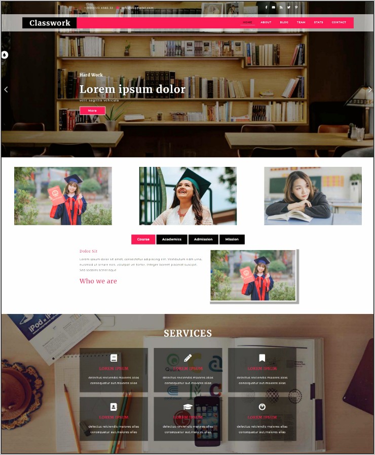 Student Registration Form Html Template Free Download