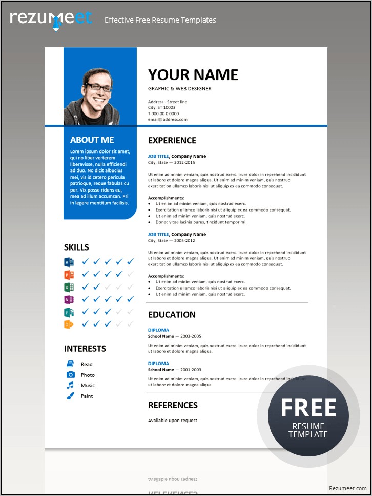 Stylish Resume Templates Free Download