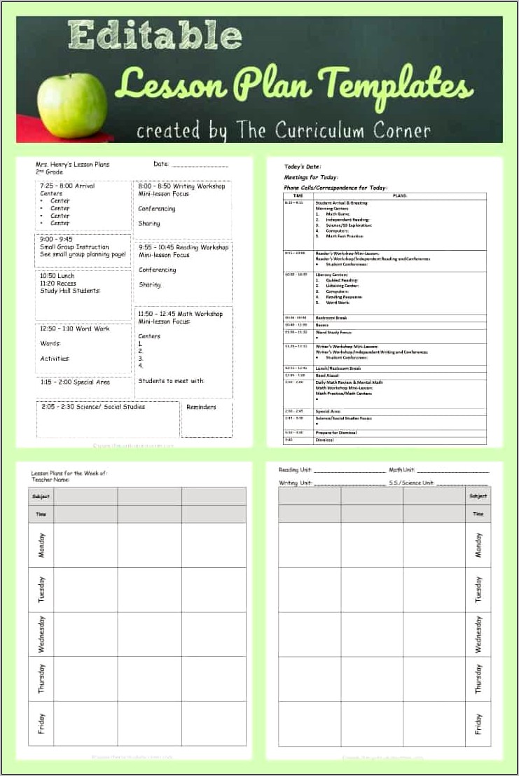 Sub Teacher Plans Template Free Social Studies