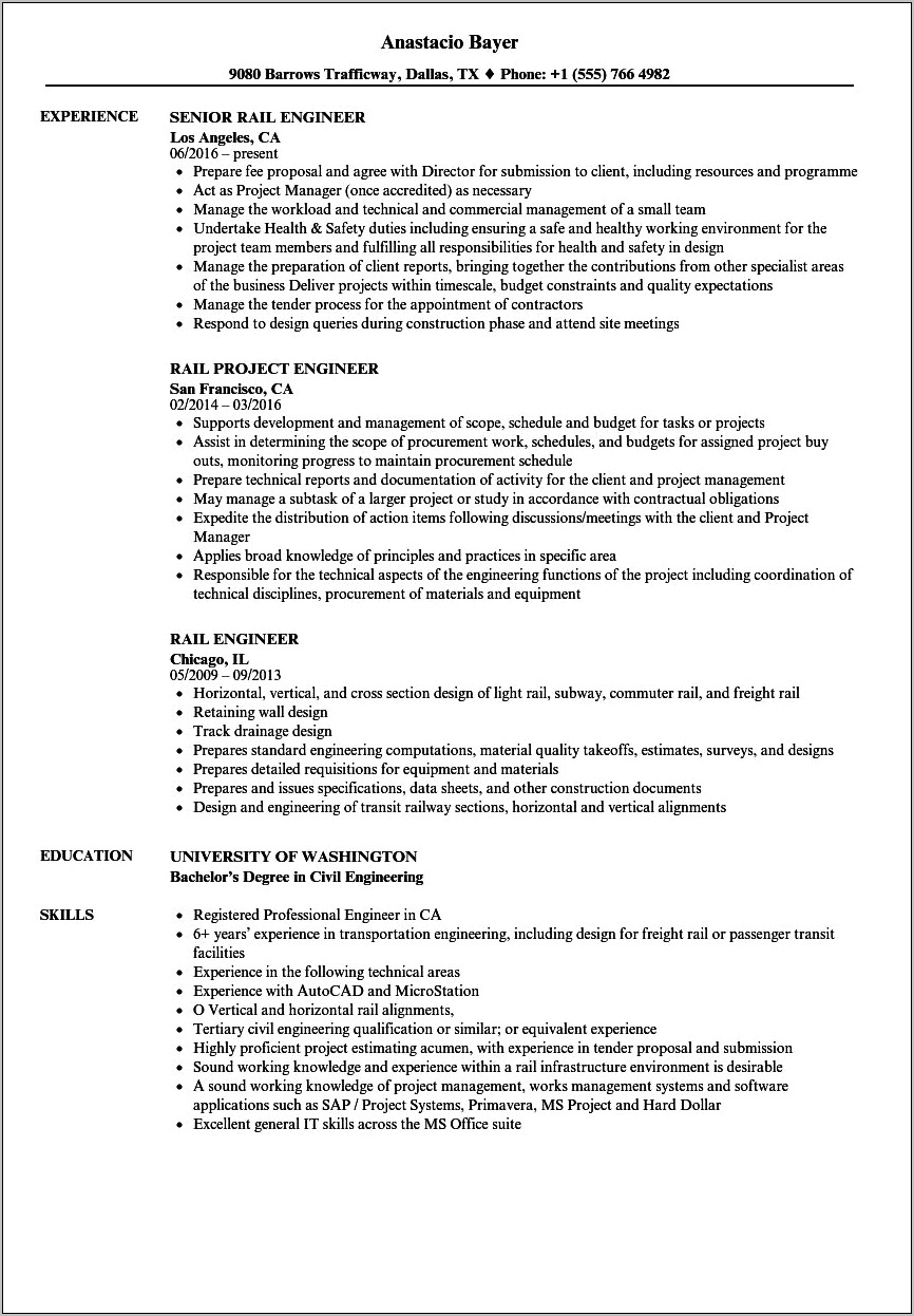 Subway Job Describtion For Resume