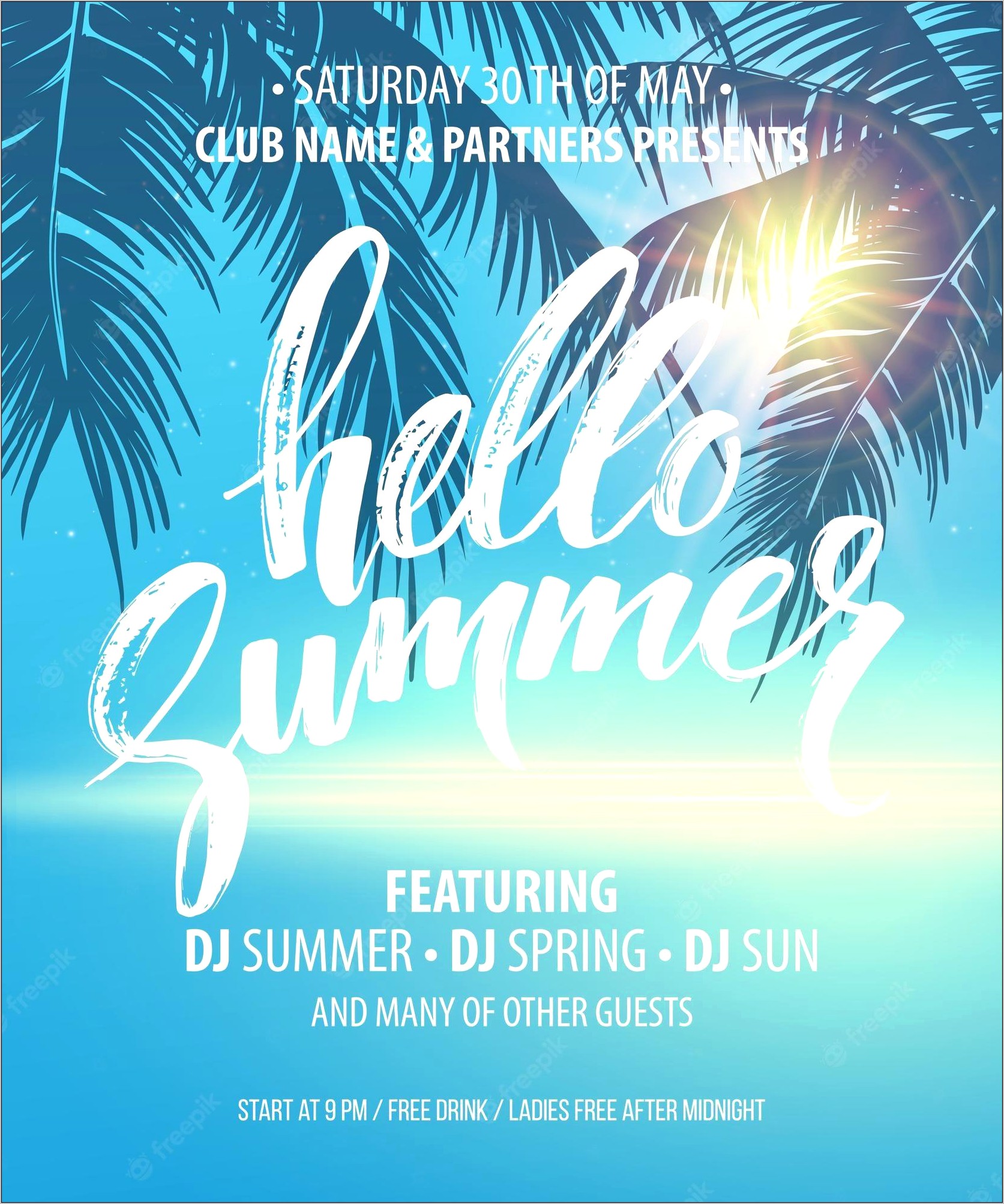 Summer Party Ii After Effects Template Free Download