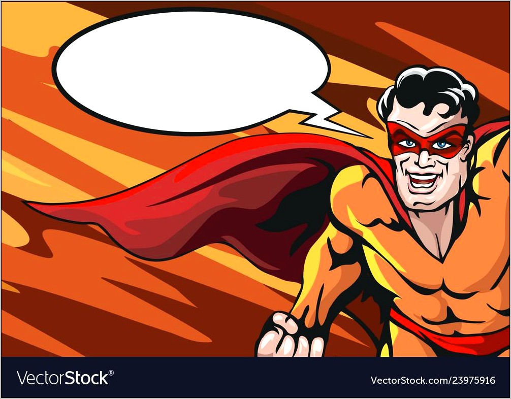 Super Hero Retro Thought Bubbles Templates Free