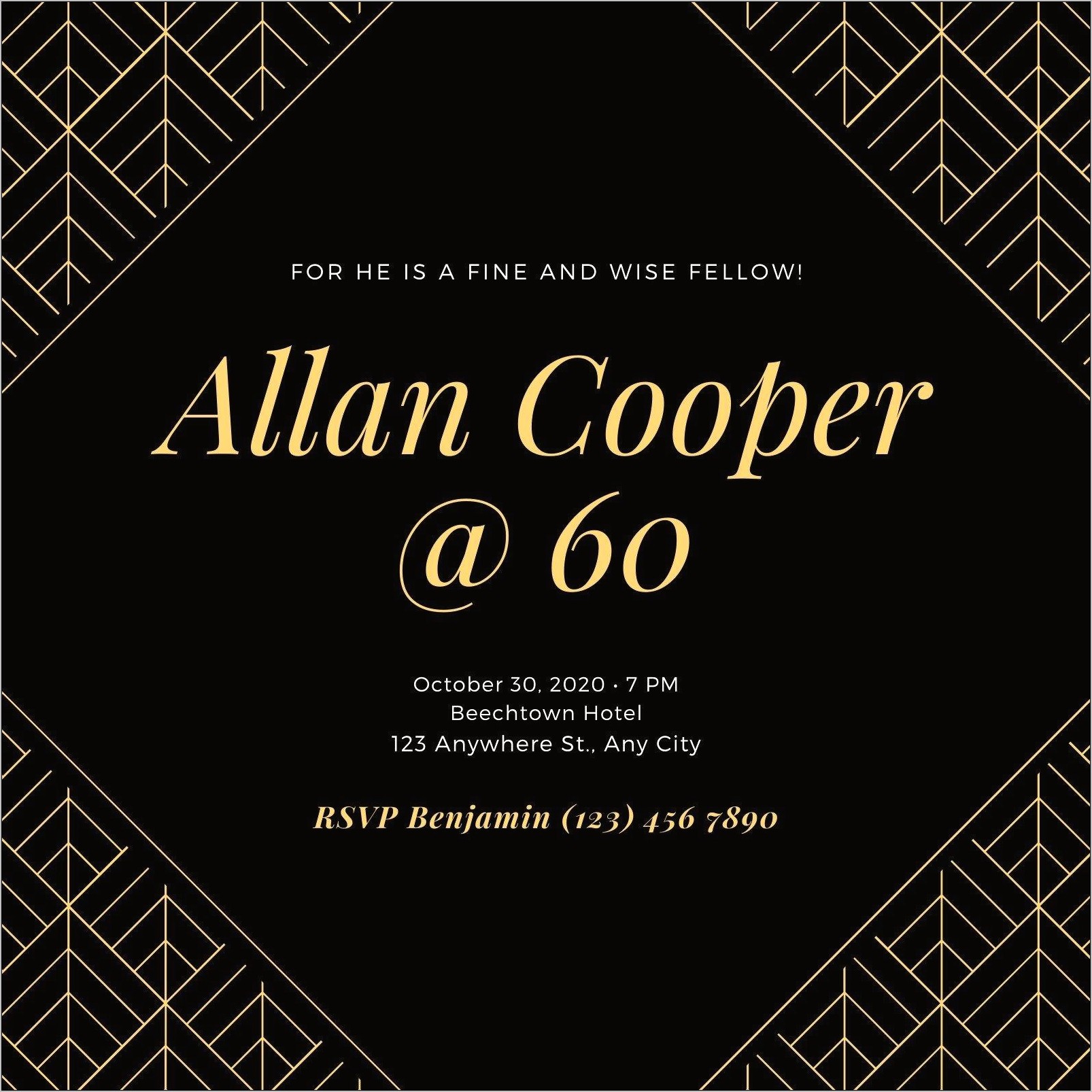 Surprise 60th Birthday Invitation Templates Free Download