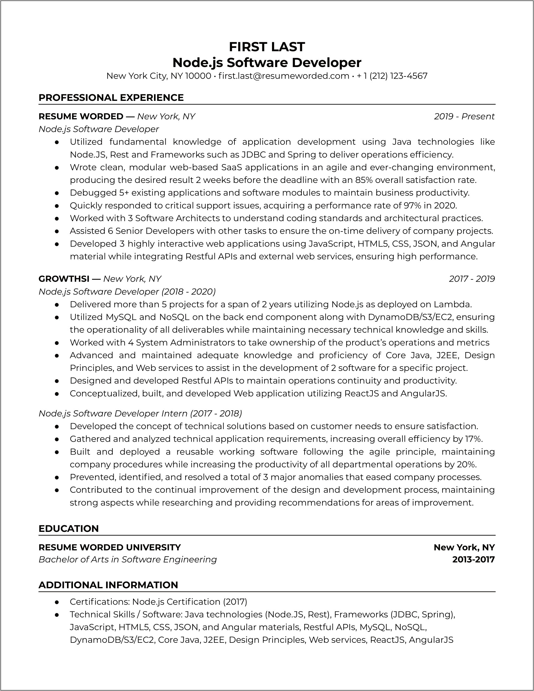 System Administrator Sample Resume India