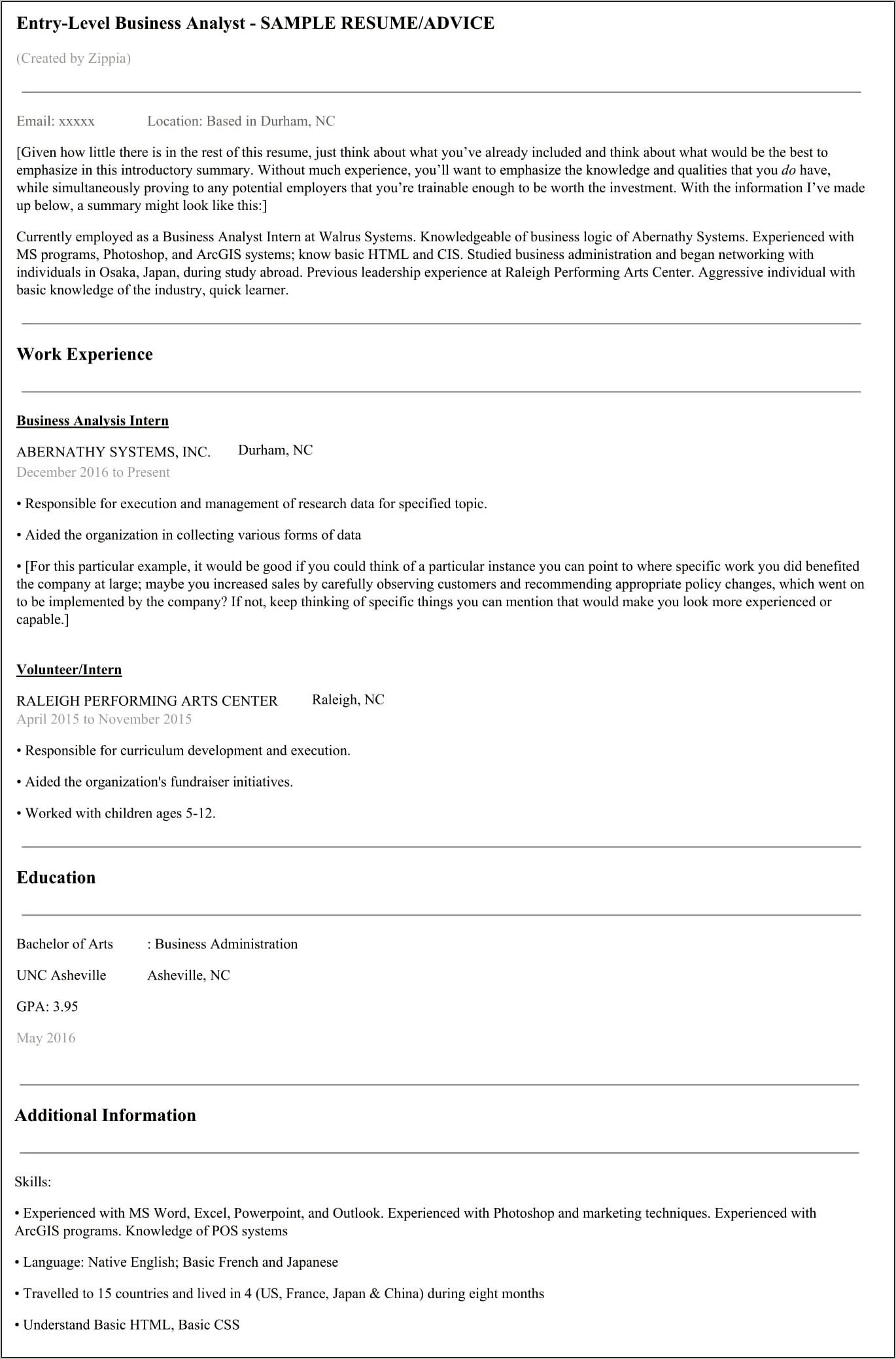 Systems Analyst Job Description Resume