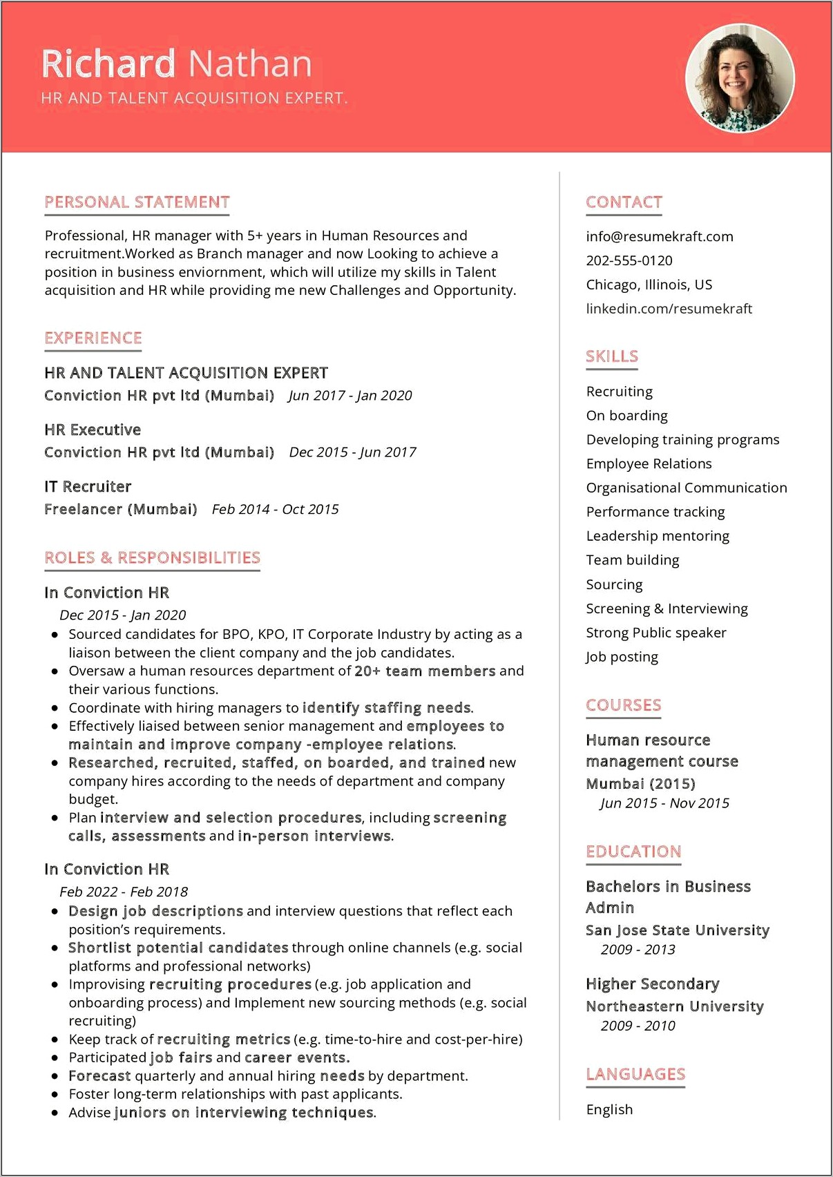 Talent Acquisition Manager Resume Pdf