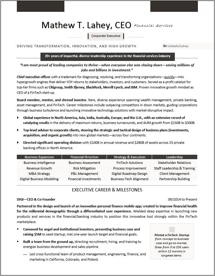 Target Group Leader Resume Sample