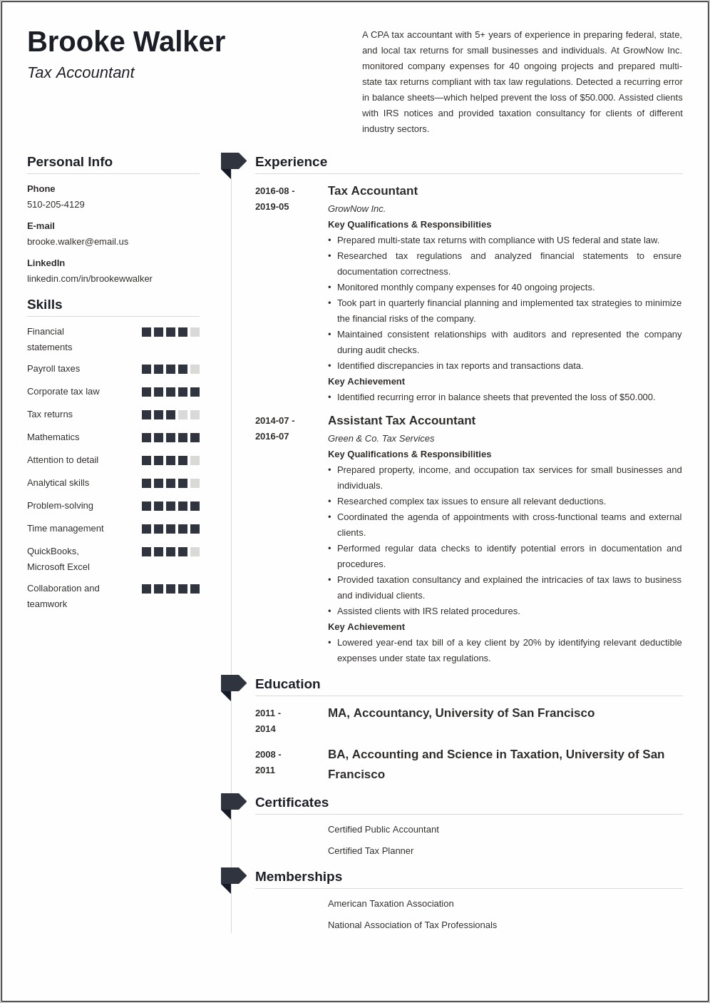 Tax Associate Resume Objective Examples