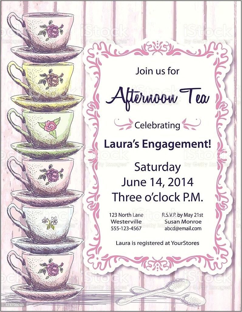 Tea Party For Ladies Templates Free Download