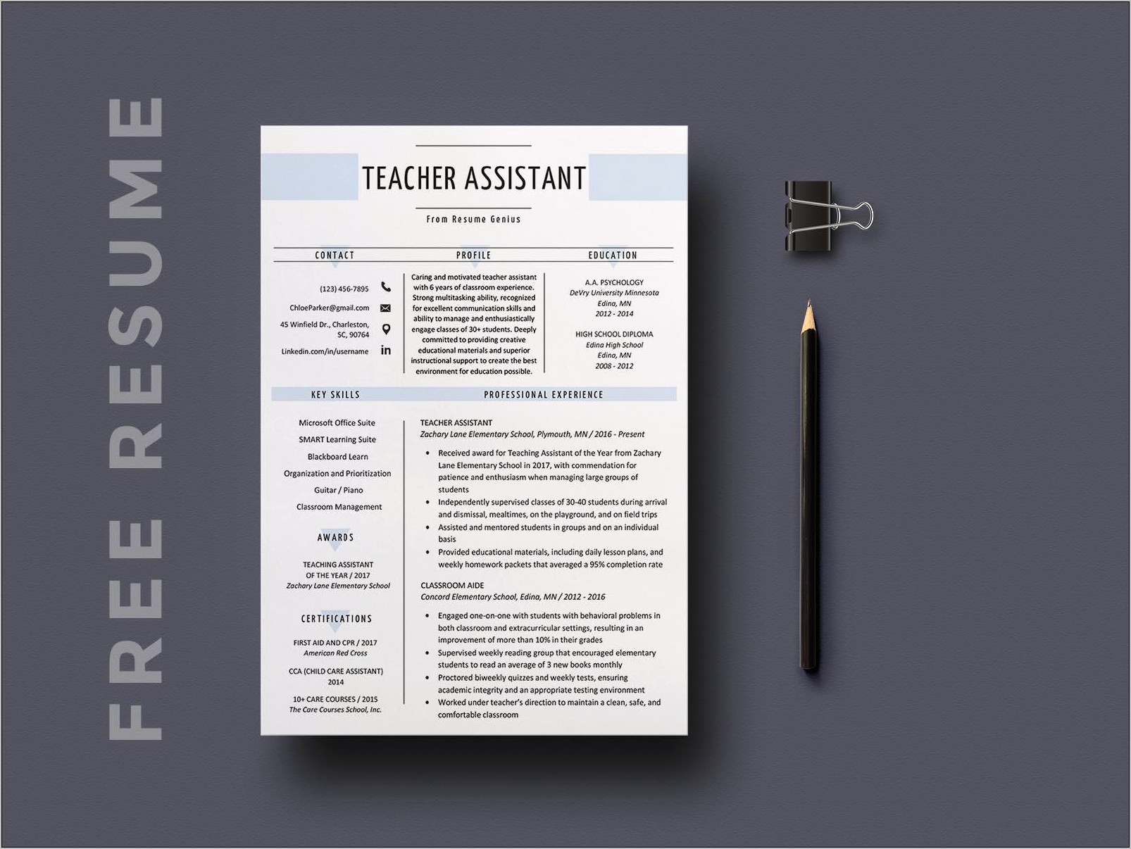 Teacher Assistant Skills On Resume