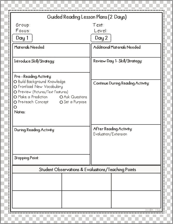 Teachers Pay Teachers Free Lesson Plan Template