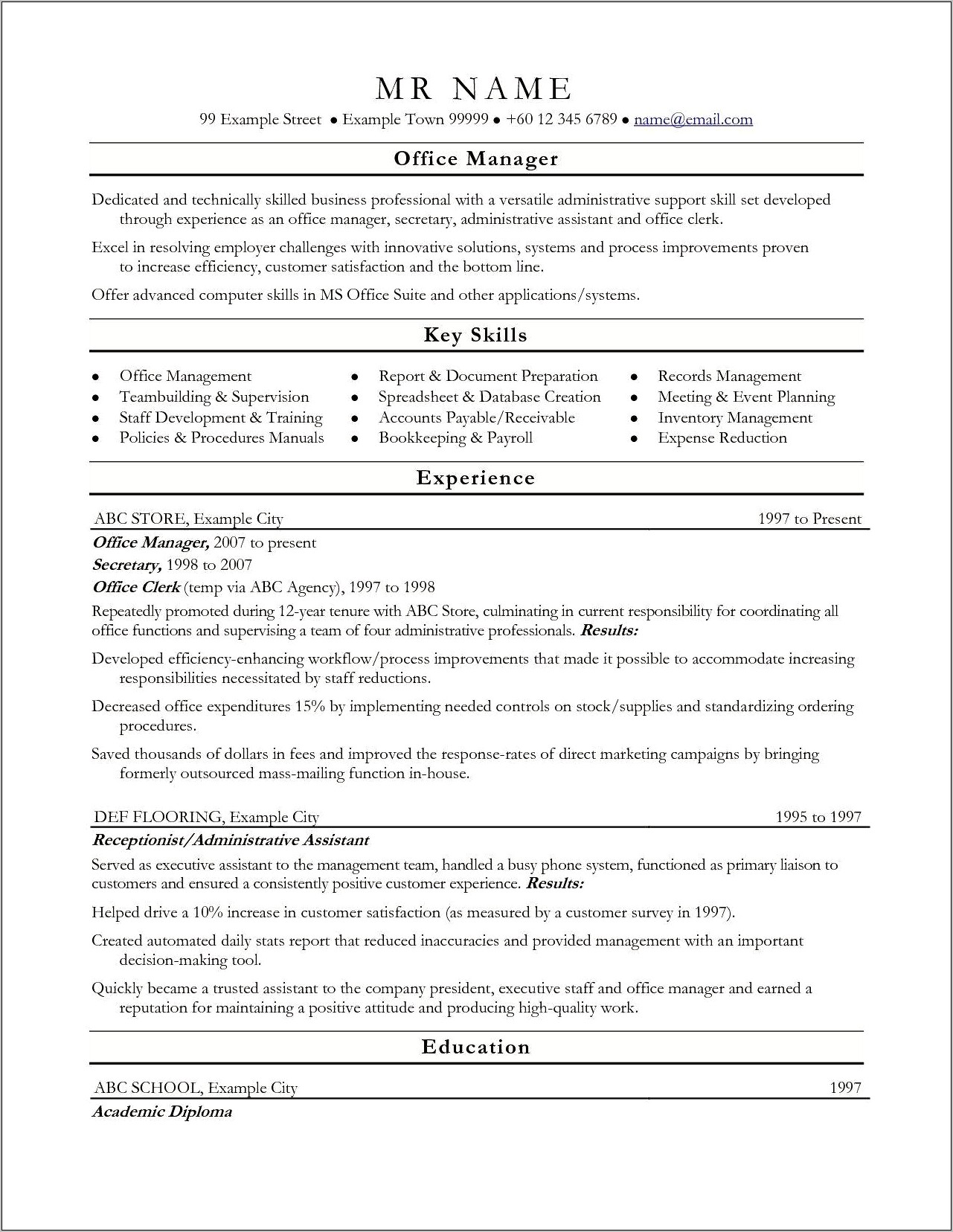 Technical Skill Set In Resume