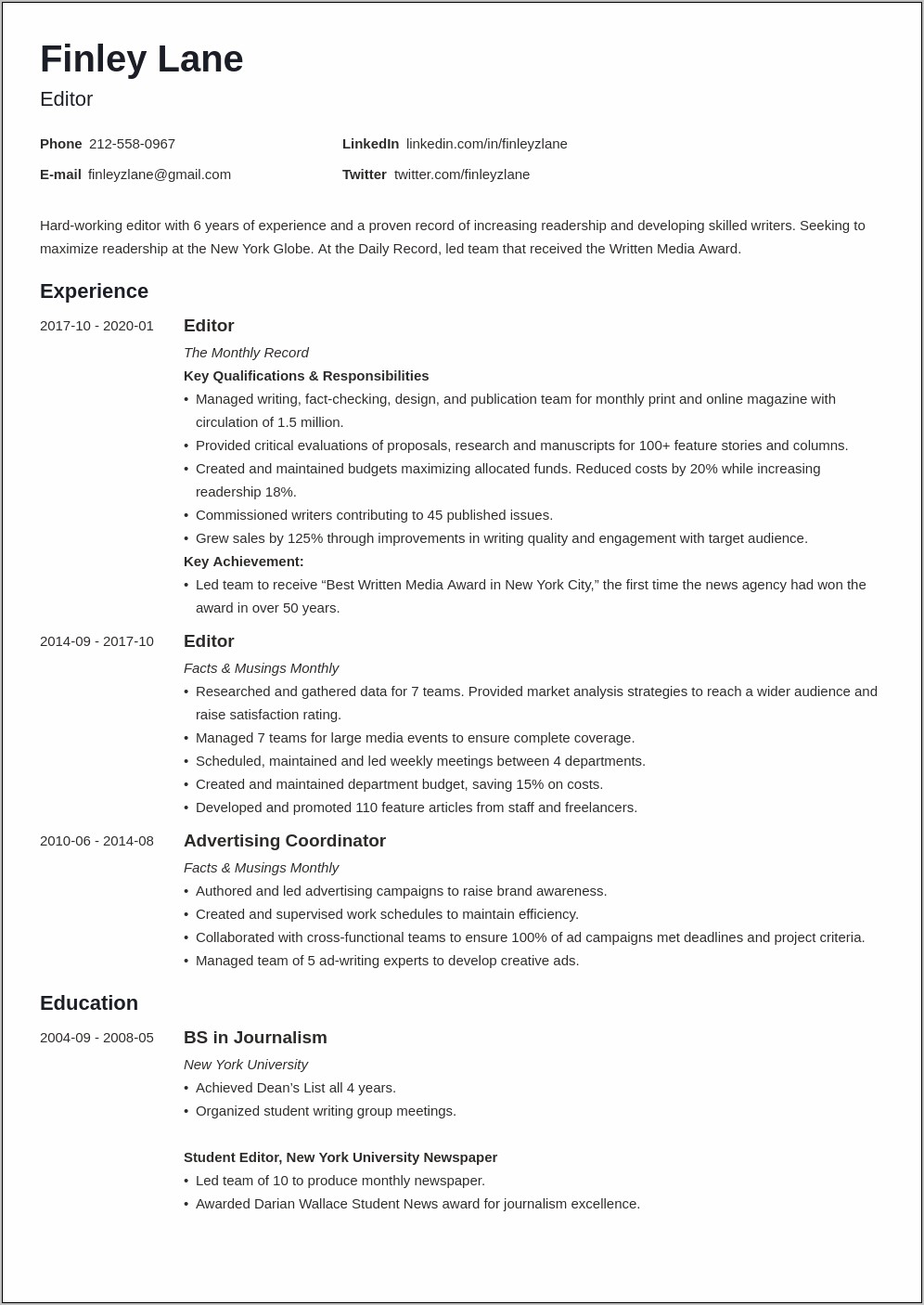 Technical Skills For Resum Copyediting