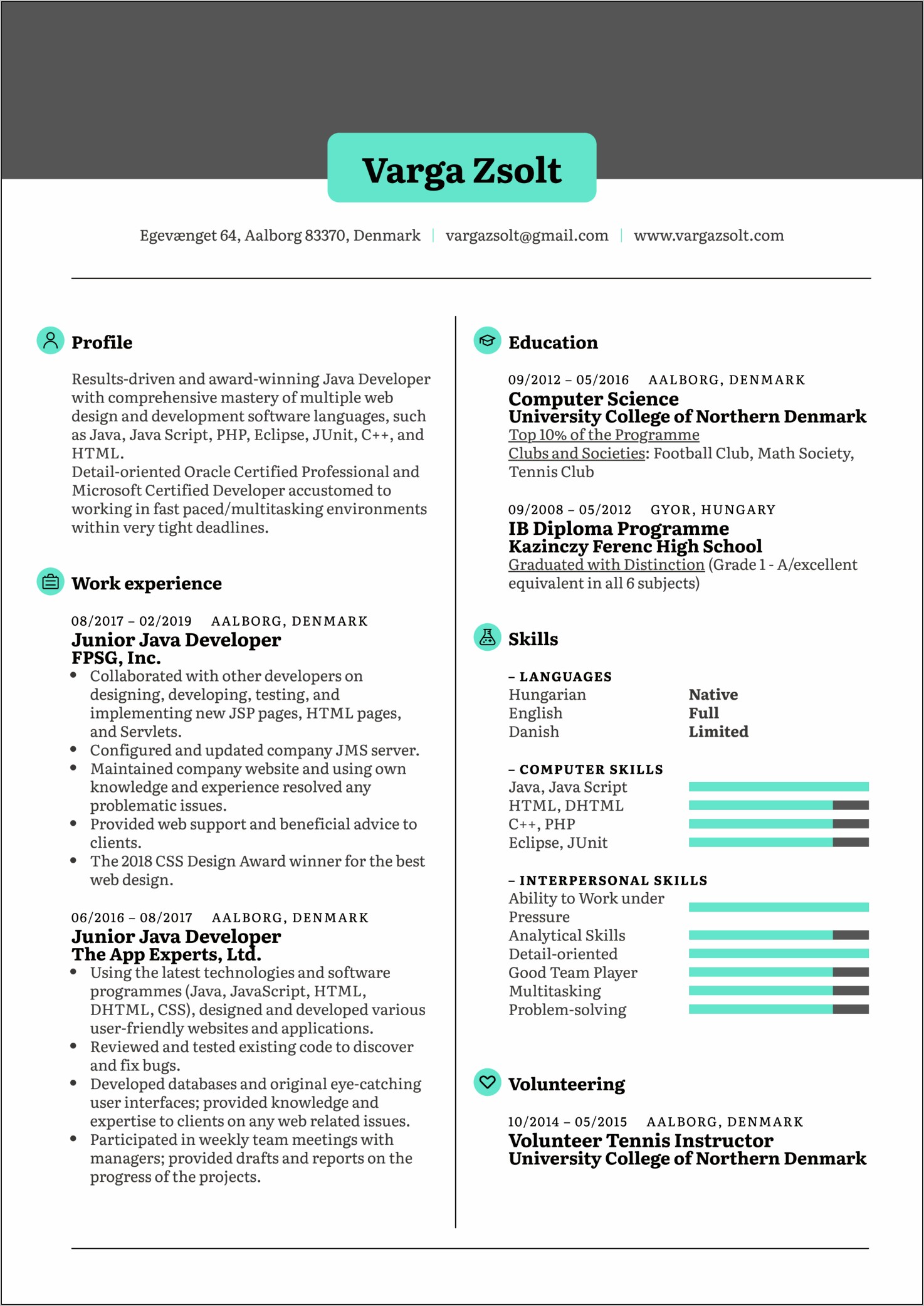 Technical Skills In Java Resume