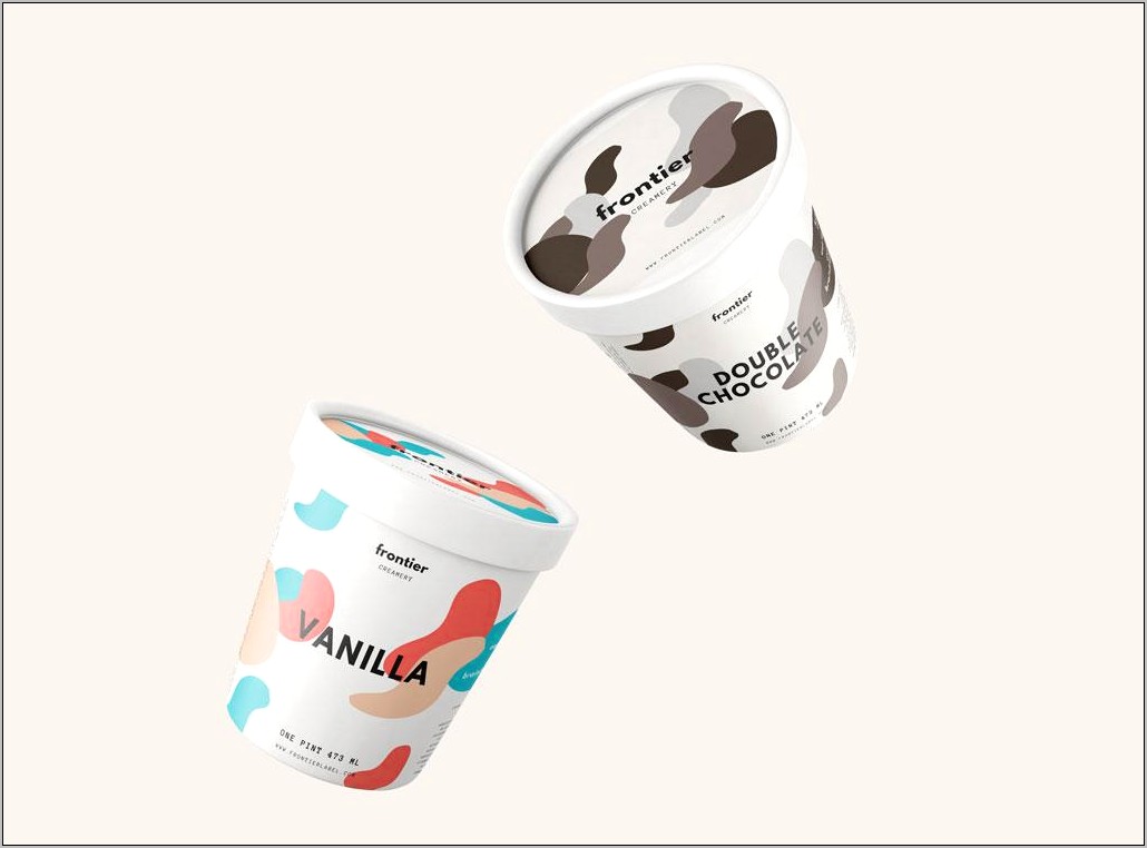 Template For 1 Pint Ice Cream Label Free