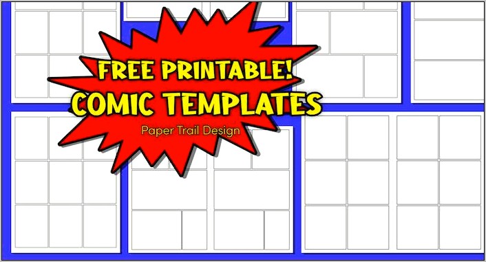 Template For Batman Comic Strip Free Printable