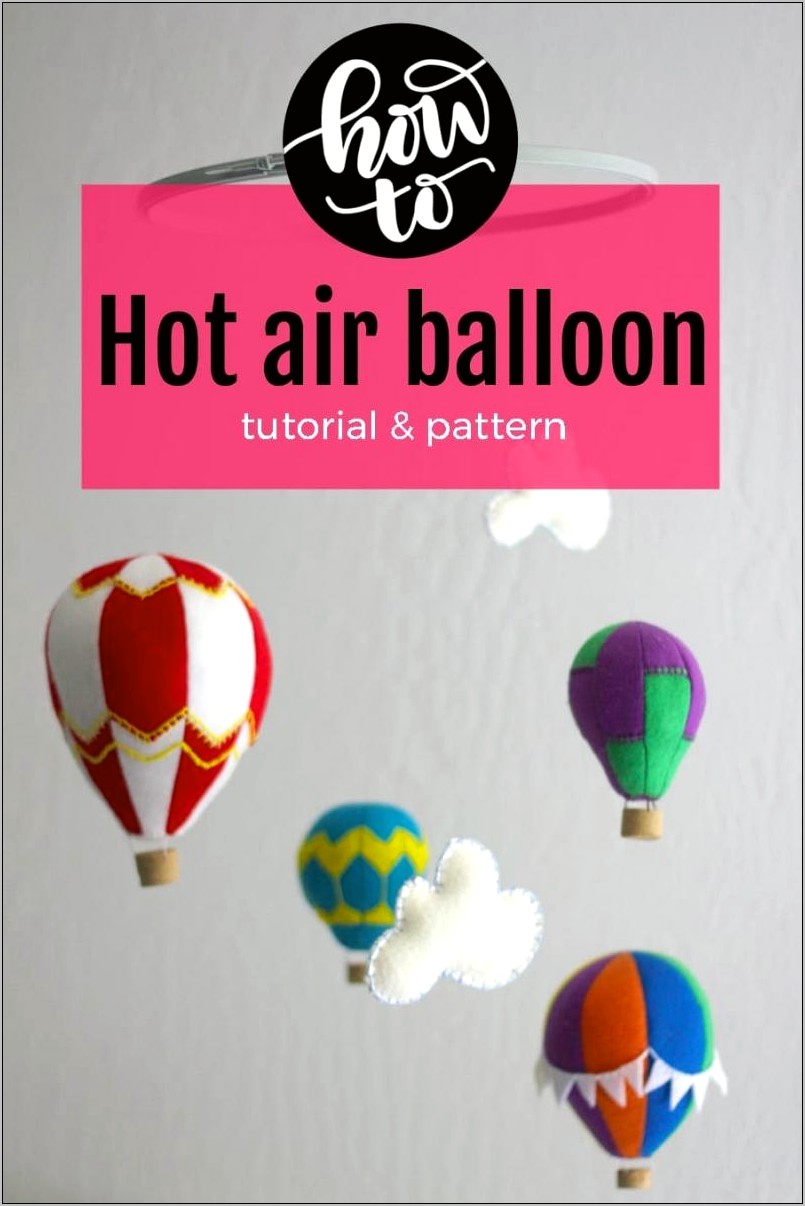 Template For Hot Air Balloon Craft Free