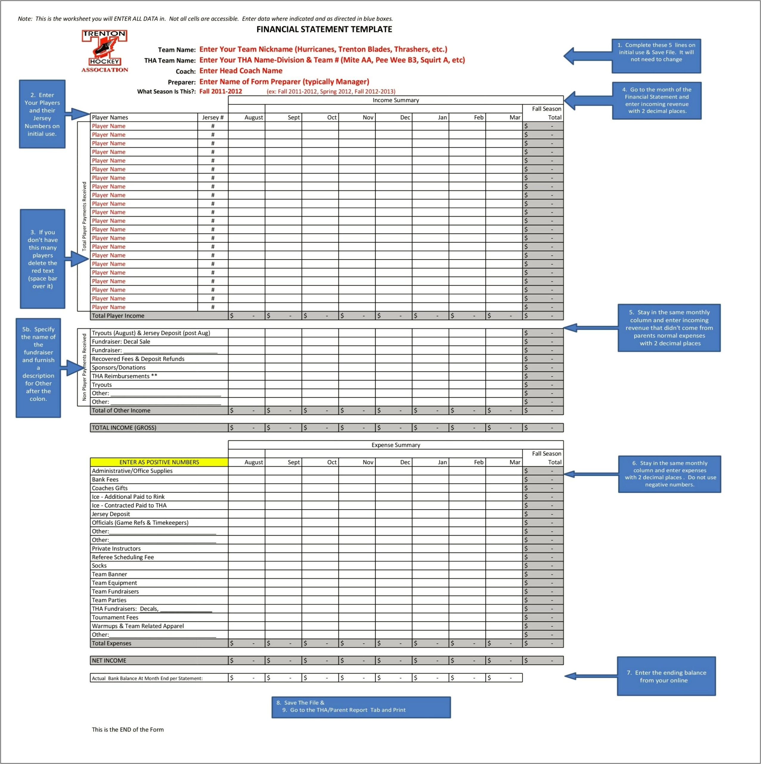 Template For Investment Income Distribution Free Excel