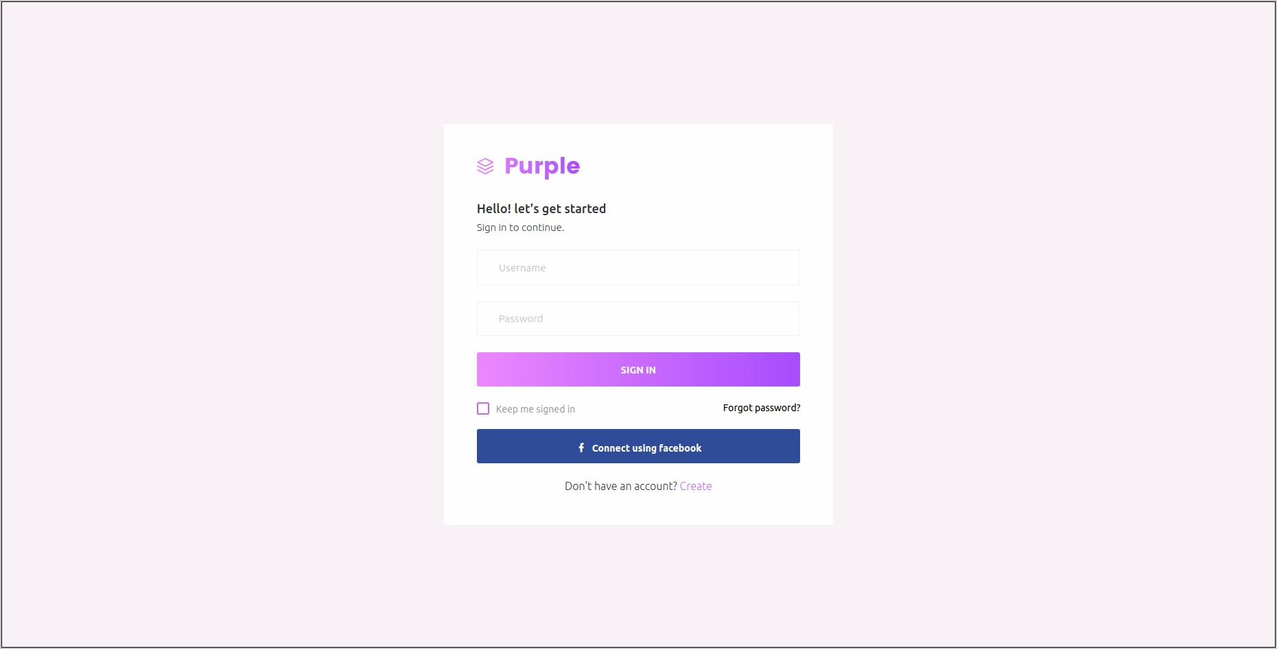 Templates Bootstrap Free Login And Menu Dropdown