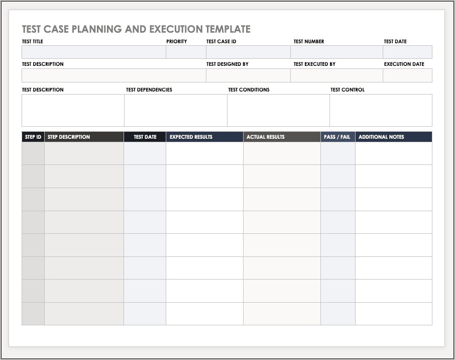 Testing Effort Estimation Template Excel Download