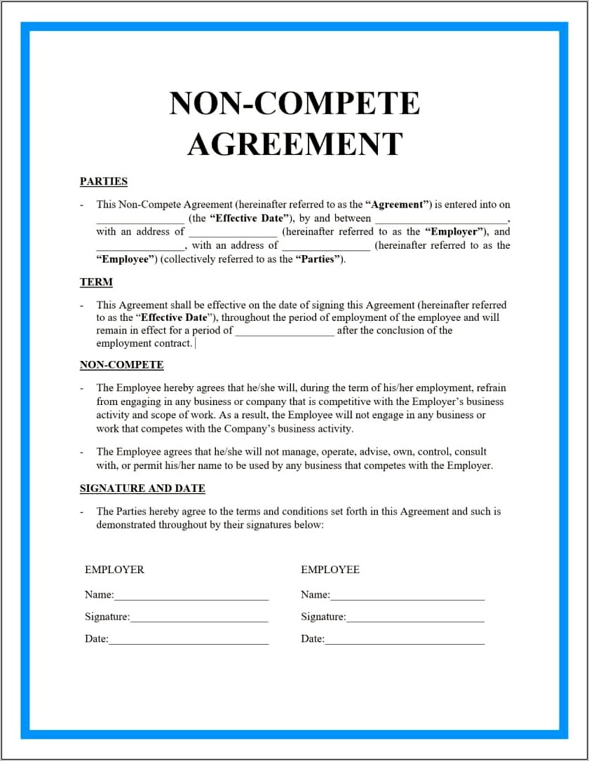 Texas Corpnon Disclosure Non Compete Agreement Template Free