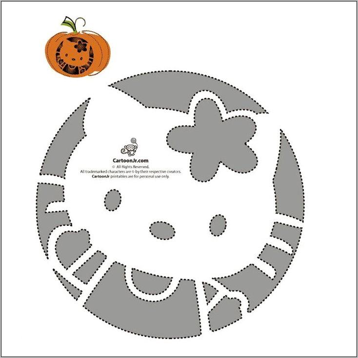 Thanhhoa Car Pumpkin Stencils Hello Kitty Free Templates